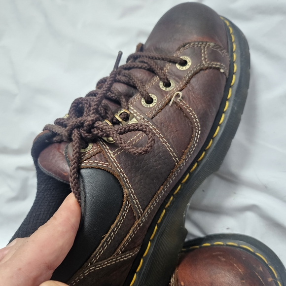 Doc Dr Martens Industrial Gunby Leather Steel Toe Work Shoes Womens 11 Men’s 10 - Picture 4 of 7